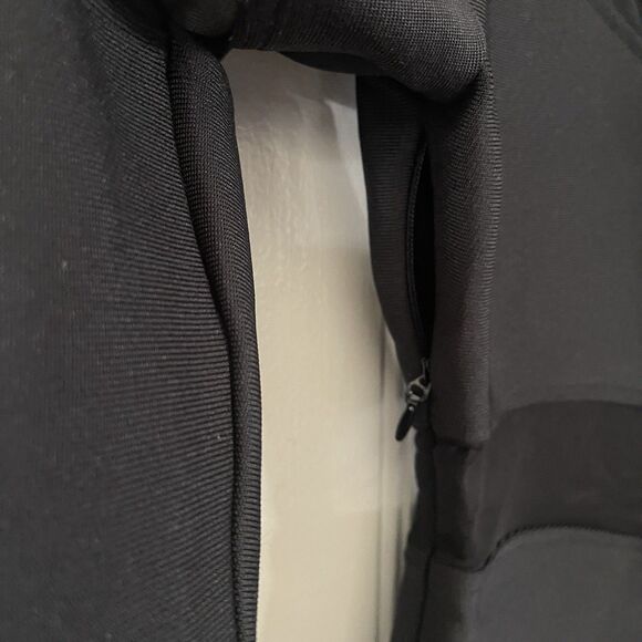 Fashion Nova Women Black Mesh Cut Out One Shoulder Long Sleeve Midi Dress Size L - Picture 3 of 8